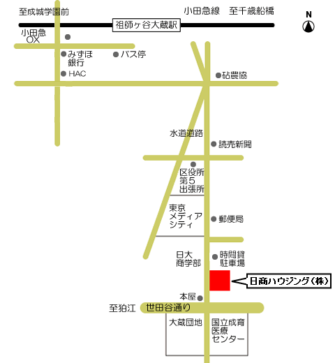 （駅から日商ハウジングまでの案内）